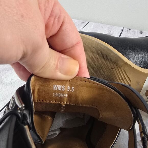 DV by Dolce Vita Black Ankle Boots with Buckle Straps - Picture 6 of 8